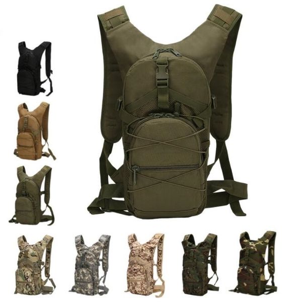 Bolsa de vejiga de agua al aire libre mochila táctica militar 3L paquetes de hidratación de agua ciclismo Camping Molle Camo mochila