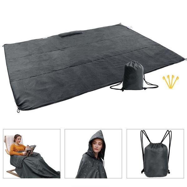 Couverture de pique-nique de Camping imperméable en plein air polaire chaude idéale pour la montre de Festival tapis de plage de Football utiliser des coussinets Extra Larges