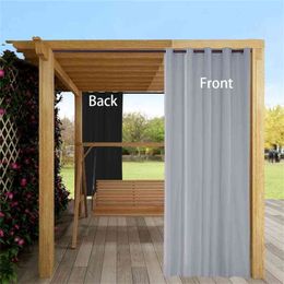 Outdoor Waterdicht Gordijn, Blackout Eyelet Gordijn voor veranda, Pergola, Cabana, Overdekt terras, Gazebo, Dock of Beach House 210913