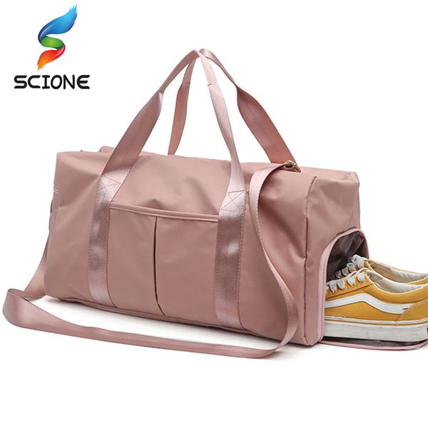 En plein air Étanche Gym Fitness Sacs pour Femmes Hommes Formation Sac De Sport Voyage Gymtas Nylon Sports De Plein Air Tas Sporttas Q0115