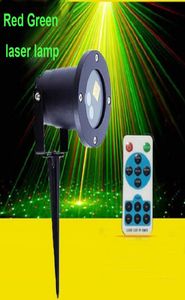 Lámparas de césped láser IP44 impermeables para exteriores, proyector, luces navideñas, luz de escenario, espectáculo rojo y verde, multipatrón con control remoto 2370135