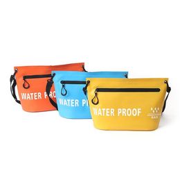 Bolso seco de PVC a prueba de agua al aire libre Bolsa de almacenamiento de cuerpo cruzado nadando bolsas de playa de rafting de rafe