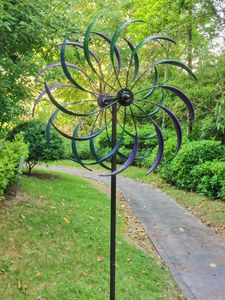 Buitenwind spinner kinetische beeldhouwkunst tuinhuis windmolen windmolen decor decor weer