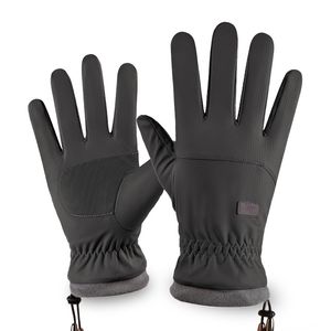 Gants imperméables coupe-vent d'extérieur en polaire arctique pour hommes, gants d'équitation d'hiver, de ski et d'alpinisme
