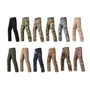 Pantalones cortos de secado rápido al aire libre Pantalones de camuflaje Caza en el bosque Disparos Vestido de batalla Uniforme Táctico BDU Ropa de combate del ejército NO05-113