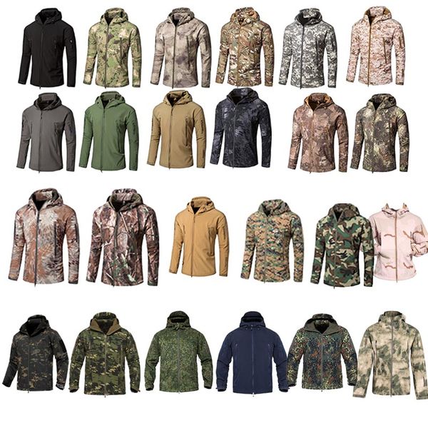 Veste à softhyy extérieur Veste de chasse bois de chasse Woodland Clothing tactique Camo Coat Combat Vêtements Camouflage NO05-201