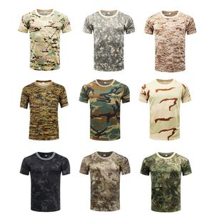 Outdoor Woodland Hunting Shooting Shirt Battle Dress Uniform Tactical BDU Army Combat Clothing Quick Dry Camouflage T-shirt NO05-103