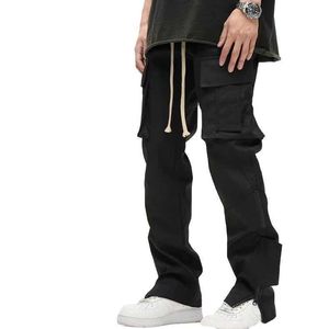 Buiten werkende linnen mannen broek Chino katoen zweetwedstrijden sport joggers aangepaste vrachthoenbroeken broek broek