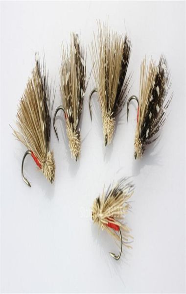 Al aire libre 40 piezas Elk Wing Caddis moscas secas trucha señuelos de pesca con mosca señuelo de pescado accesorios de pesca de alta calidad suministros con gancho 255S2868216