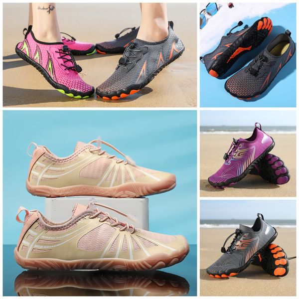 Zapatos casuales al aire libre Sandalia Zapatos de agua Hombres Mujer Playa Zapatos acuáticos Secado rápido Descalzo Senderismo Zapatillas de deporte para vadear Natación EUR 35-46 calcetines suaves y cómodos