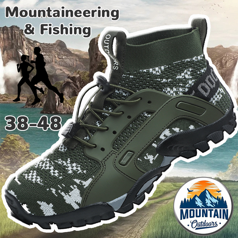 Outdoors Designer shoes Mens Breath Mans Mountain walking Shoe Aantiskid Hiking Shoes Wear Resistant Training sneaker trainer runner Casual