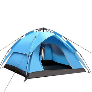 Extérieur pour abris familiaux Double protection Ouverture rapide automatique Rangement facile Camping Pêche Randonnée Tente pour deux personnes 269x