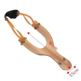 Matériel d'extérieur Slingshot Jouets intéressants Chaîne amusante à la catapulte en bois Chasse Accessoires en caoutchouc Enfants traditionnels BbyyWD Bde_luck Ofapt