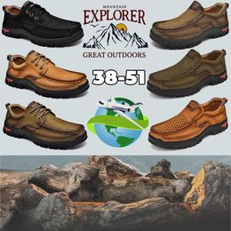 Buiten Lopers heren trainers sport sneakers designer schoenen leer berg Antislip en slijtvast Ademend en zweetafvoerend grote maten 38-51