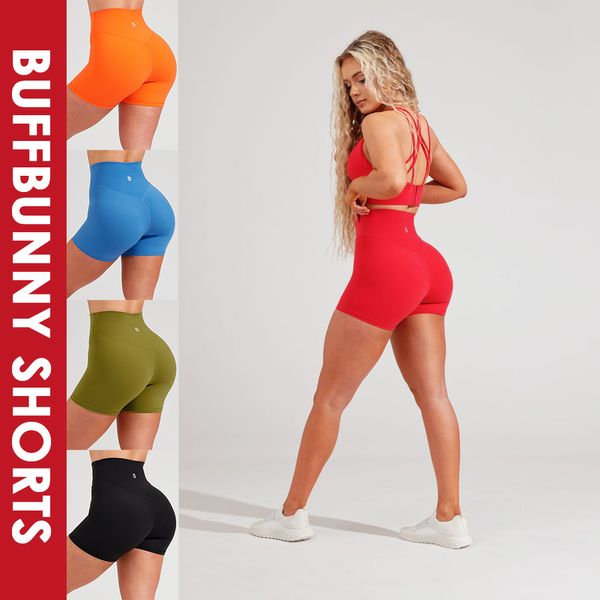 Atuendo Buffbunny Collection Women Fiest Fiess Fiess Yoga Pantalones de entrenamiento de alta calidad Shorts Sports Bunny Butt Gym Legging 230613