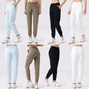 Outfit LL Designer Swift Speed Pants Splithem Long Ladies High Taille Soft Fabric rechte joggerbroek Toont Legs Yoga Fiess lu