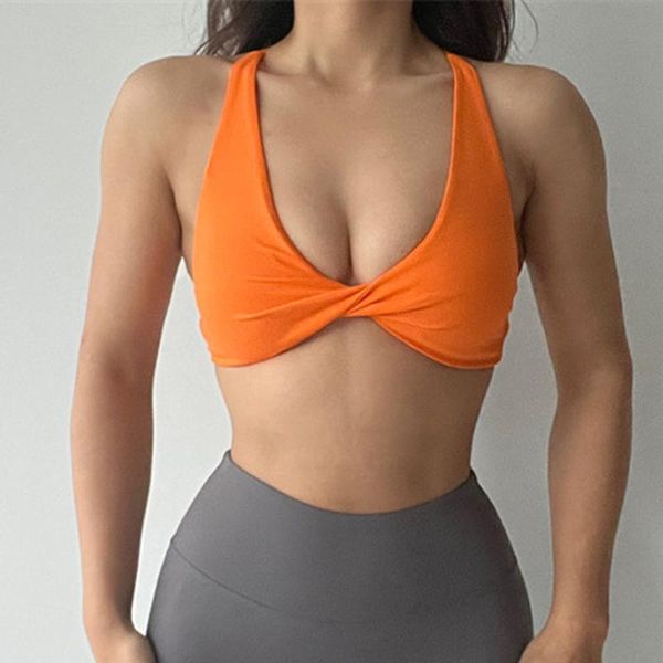 Equipo Mujeres Chicas Nuevo modelo Yoga Gimnasio Fiess Compresión Suave Correr Sexy Gimnasio Fiess Ciclismo al aire libre Deportes Correr Yoga Bra