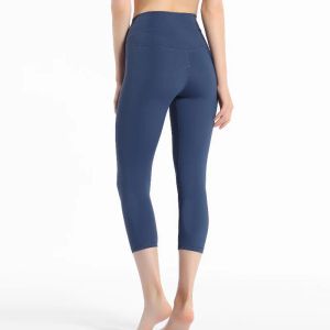 Tenues 2020 femmes taille haute Capris sport gymnastique Sexy ventre contrôle Capris Super qualité 4 voies Stretch Leggings