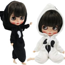 Trajes para muñeca Blyth Ropa para dormir de Halloween Traje de soltero para 16 BJD Icy Dbs Anime Girl Ob24 Azone S 240311