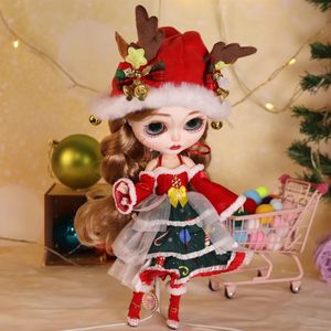 Outfits Voor ICY DBS Blyth Pop Kerst Kleding Kerstman Jurk Xmas Elanden Pak 16 BJD Azone S Anime Meisje 240311