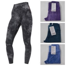 Tenues lu align lu yoga femme pantalon long nue fitness pleine longueur pantance fesse soulevant le yogas gym pantalon de survêtement