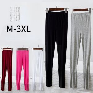 Outfits Lente/zomer Nieuwe Grote Plus Size Modale Legging Dames Hoge Taille Veelzijdig Effen Kleur Mode Slim Fit Capri Gymkleding