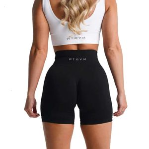 Tenues Yoga NVGTN Lycra Spandex solide sans couture Shorts femmes collants d'entraînement doux pantalons de Fitness vêtements de sport 230 75