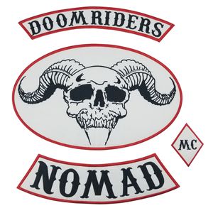 OUTLAW DOOMRIDERS BIKER MC COLOURS 1% er PATCH - VESTAGE REAL ORIGINAL MOTORCYCLE CLUB