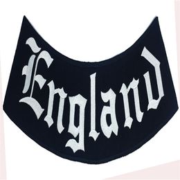 Outlaw England Rocker Geborduurde opstrijkbare patch Motorcycle Biker Club MC Front Jacket Vest Patch Gedetailleerd borduursel343z