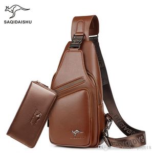 Bolso de salida de hombres cómodos bolsos de negocios de cuero suave y de cuero simple cuentas de ocio al aire libre.