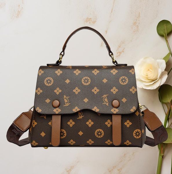 Sac à main des femmes outlet 12 couleurs élégantes lettres rétro sacs de mère imprimé sac élégant armaise plaid sac crossbody couleur de vent paresseux assorti de sac à main en cuir 7135 #