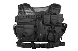 Outifife Army Tactical Vest Sport Camo Hunting Vest Molle Wargame Outdoor CS SWAT schieten Jagen met Holster8083160