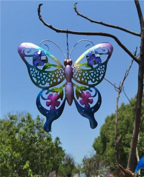 Décoration de décoration extérieure jardin grand métal papillon jardin décoratif mural art de clôture sculpture ornement cadeau346v9699174