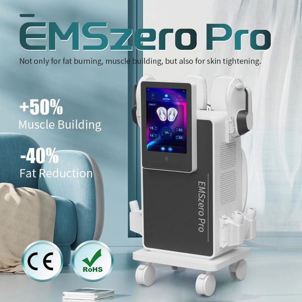 EMSzero Pro – entraînement musculaire amélioré, raffermissement de la peau, dissolution des graisses, courbe de levage des hanches, 4 poignées, dispositif RF HI-EMT