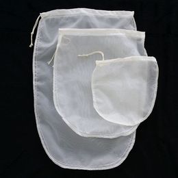 Ovale 3 taille réutilisable lait thé jus de fruits fine NYLON maille filtre filtre sac E00297 BARD