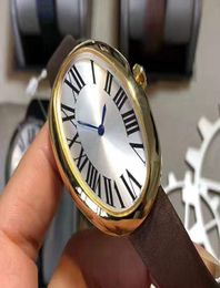 Oval Baignoire Woman Watch 18K Gouden Diamond Ladies Kijk Luxury Women kijkt CAL430 Automatisch mechanisch Sapphire Crystal1801791