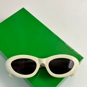 Gafas de sol ovaladas Browline, lentes Beige/gris oscuro, gafas de sol de verano para mujer, gafas de sol Sonnenbrille UV400, gafas con caja