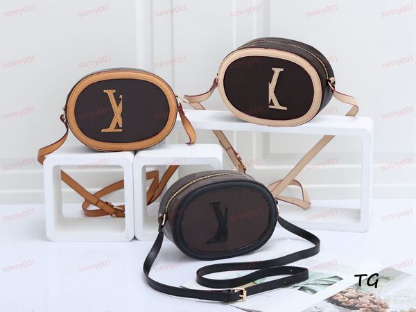 Bolso de hombro ovalado Bolsos de moda para mujer Estilo europeo y americano Diseñador de lujo Bolso elipse Carteras Paquete de cámara Estuche para Ipod