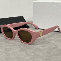 Gafas de sol ovaladas de diseñador para mujer, gafas de sol de lujo Triomph Metal para hombre, gafas de conducción a la moda, gafas de sol Cateye para mujer