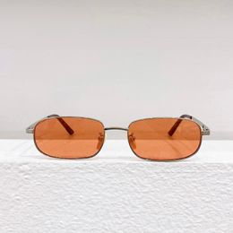 Lunettes de soleil ovales or Oragne lentille hommes femmes lunettes de soleil été lunettes de soleil gafas de sol Sonnenbrille UV400 lunettes unisexe avec boîte