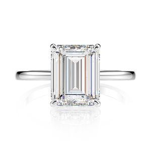 OVEAS 100% 925 Sterling Zilver 8 * 11mm 6 Carat Hoge Carbon Diamant Ringen voor Vrouwen Fonkelende Bruiloft Fijne Sieraden Geschenken 211217