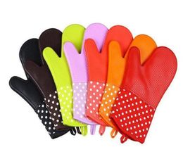 Gants de four Gants en silicone de haute qualité Microwave Four Mitts SlipResistant Bakeware Kitchen Cooking Cake Baking Tools 7789484510