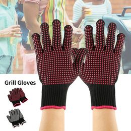 Mitaines de four 1 paire de gants anti-brûlure pour barbecue Gant résistant à la chaleur BBQ Cuisine Ignifuge Antidérapant Pour la cuisson 230616