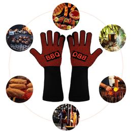 Manoplas para horno 1 par de guantes para barbacoa resistencia a altas temperaturas 500 800 grados barbacoa ignífuga aislamiento térmico microondas 230731