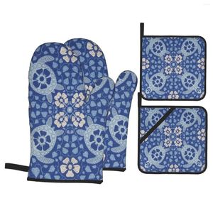 Ovenwanten Hand 4-delige Set Wanten Voor Keukenhandschoenen Hittebestendig Originele Gadget Sets MiGlove Pannenlappen