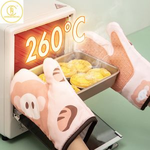 Ovenwanten Huishoudelijke Creatieve Magnetron Handschoen Bbq Bakken Pot Koken Hittebestendige Keuken Siliconen Thicked Mitten Bakvormen 230608