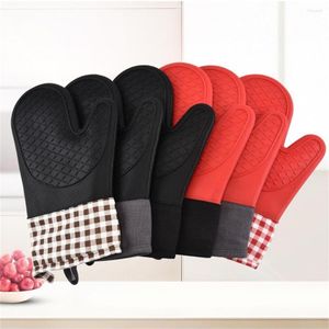 Mitaines de four One Piece Gants de micro-ondes en silicone BBQ Pot de cuisson Outil de cuisson de cuisine résistant à la chaleur