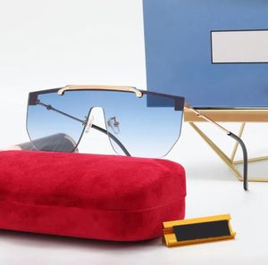 Over glazen zonnebril voor mannen Designer zonnebril Damesharslenzen antireflectie Lovebril verkleuring Ovale adumbral met doos mode zonnebril