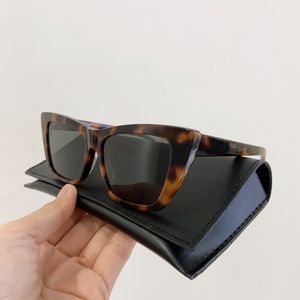 zonnebrillen dames ontwerpers Mica populaire mode Merken retro Cat eye vorm frame bril Vrije tijd wilde stijl UV400 Bescherming wordt geleverd met doos
