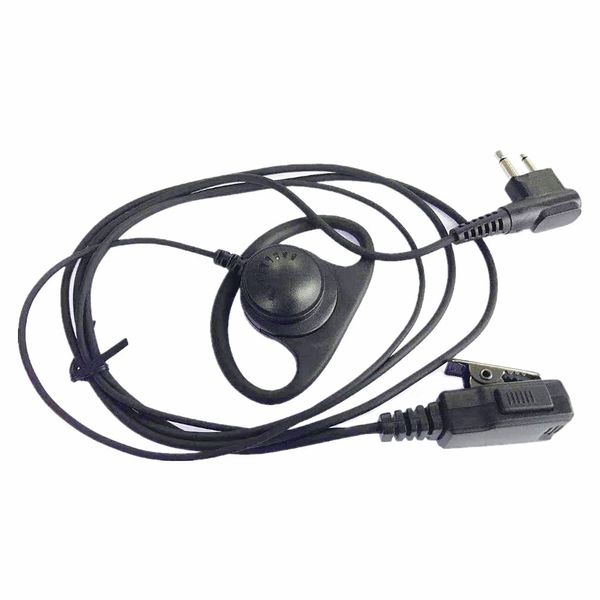 D Vorm Headset Oortelefoon Microfoon Voor Beveiliging 2 pin Motorola Two Way Radio VL50 CP040 CP100 CP200 CP250 CP300 CT150 CT450 CLS1110 CLS1410 CLS1413 CLS 1450Walkie Talkie